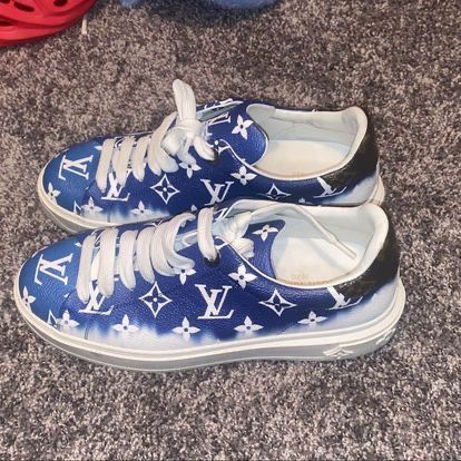 Used louis vuitton MONOGRAM TIME OUT SNEAKERS SHOES 8.5