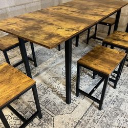 🔥 7-Piece Dining Set ONLY $299 | $0 Down • Flexible Payments • 5509 San Pedro Ave 🔥