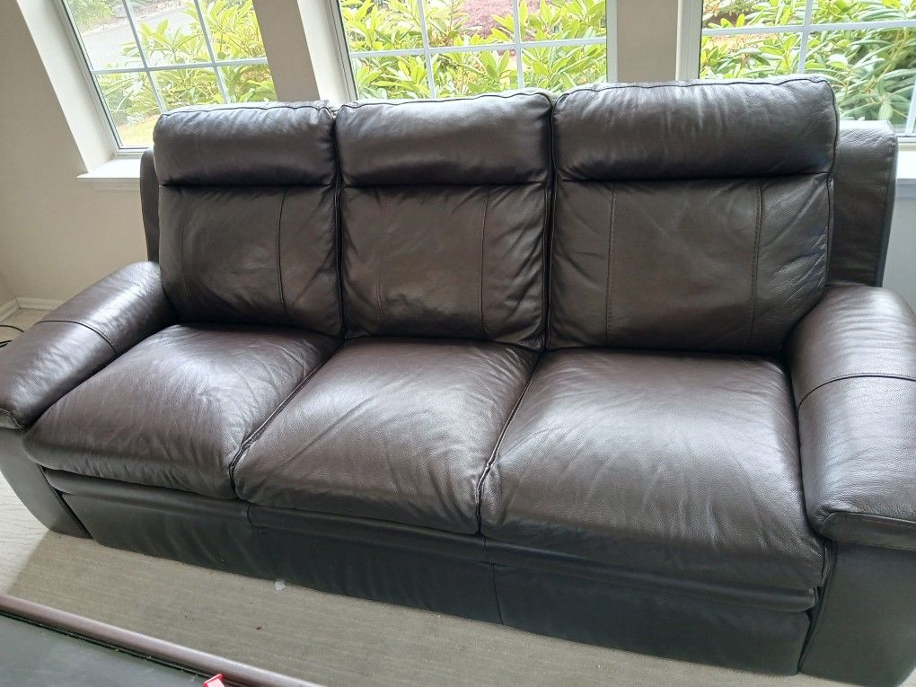 2 Twin Leather Couches