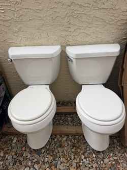 Two White Toilets - $30 each