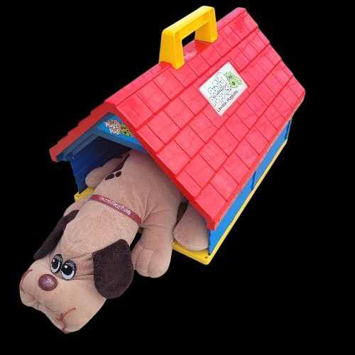 Vintage Tonka 1986 Pound Puppies Pup's Pad Dog House Carrier W/ Pound Puppy
