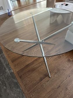 Glass Table Seats Four 