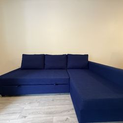 IKEA Friheten Blue Sleeper Sofa