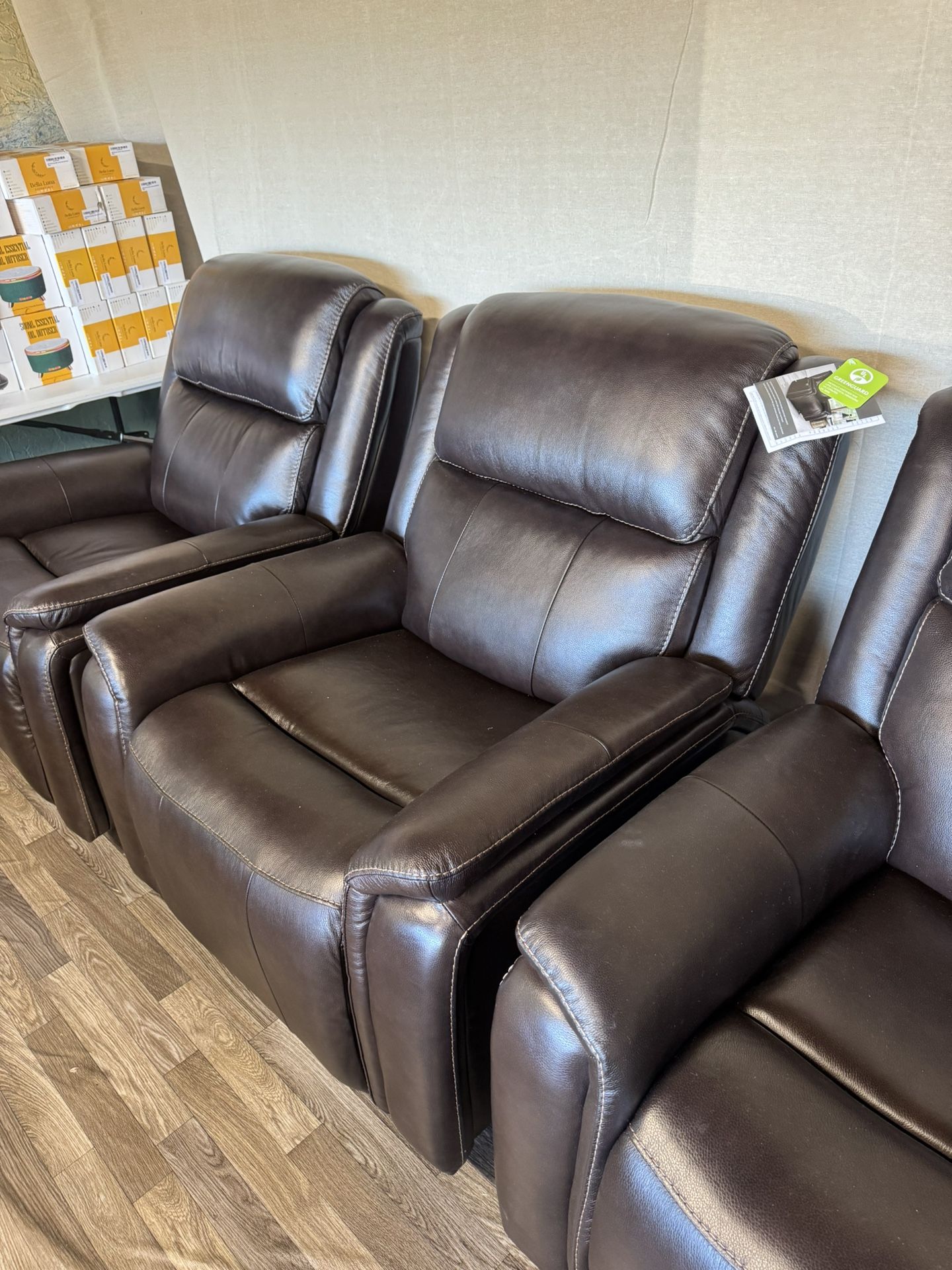 Barcalounger Bryson Leather Power Rocker Recliner with Power Headrest