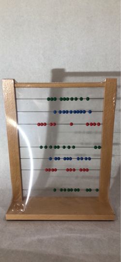 Brand new Montessori wooden Abacus with Colorful Beads