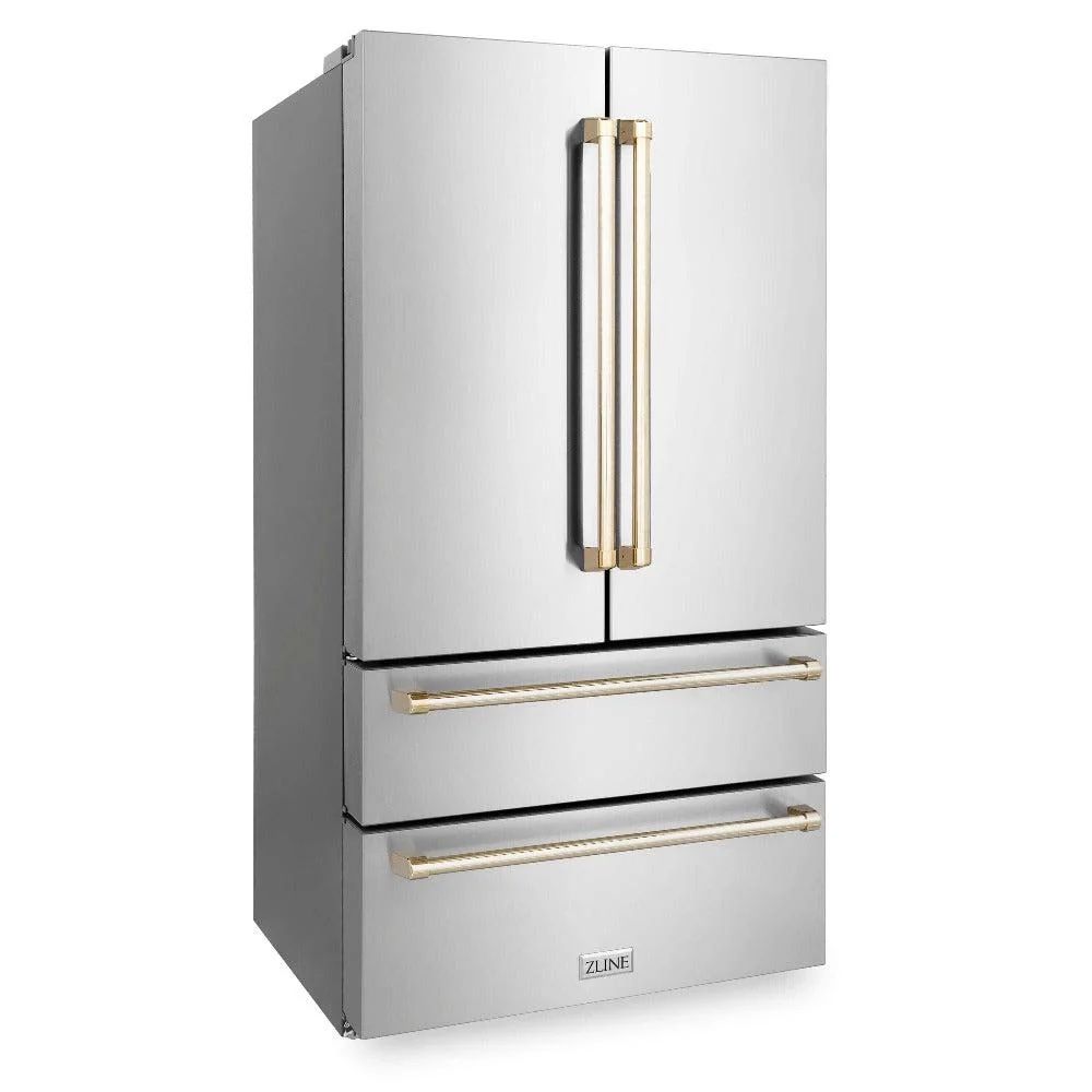 ZLine 4 Door Counter Depth Refrigerator Stainless Steel New In Box