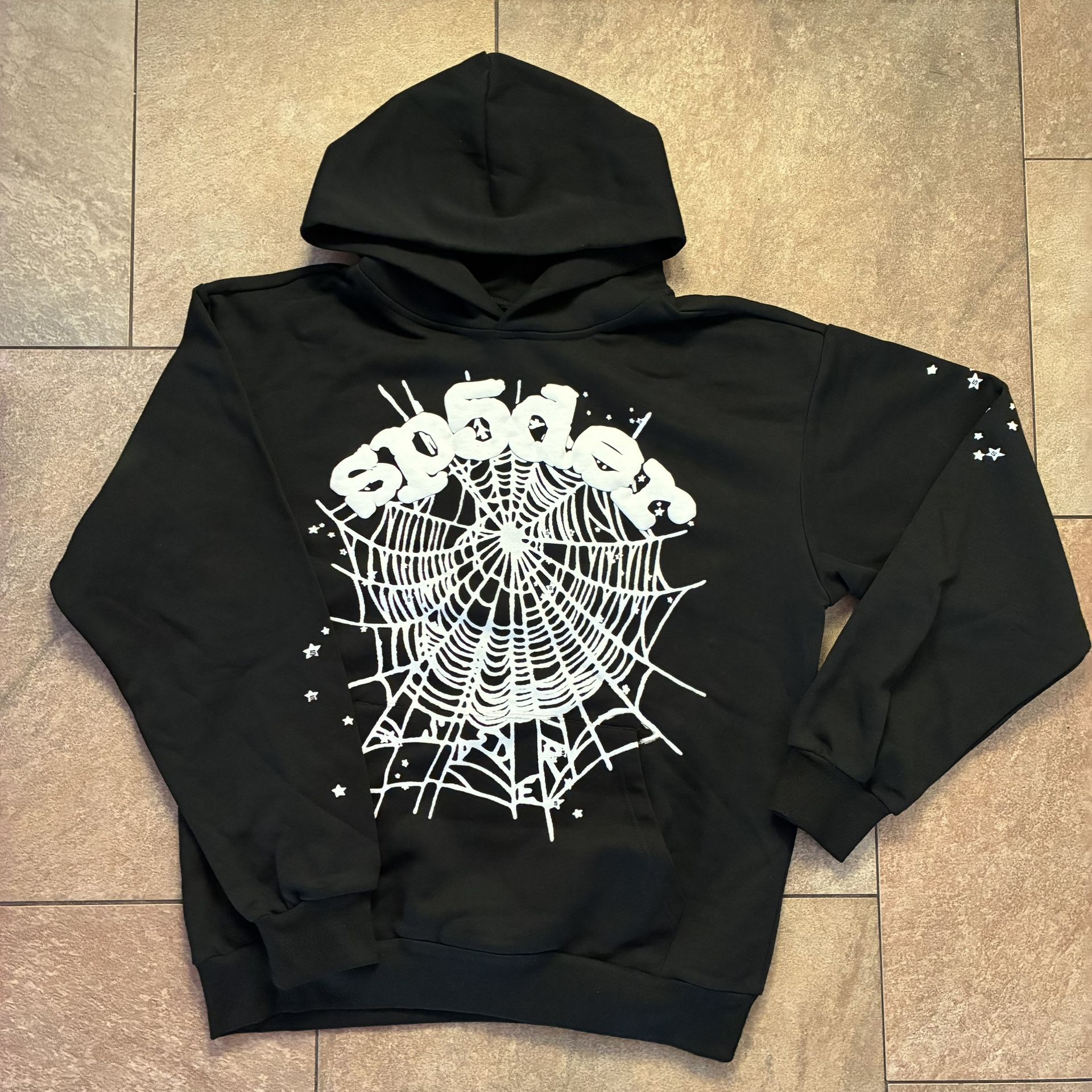 Sp5der Og Web Black Hoodie