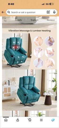 Oversized Power lift Recliner Chair