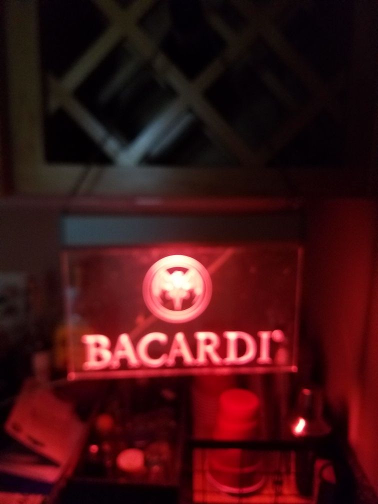 Bacardi Bar Lighted Sign