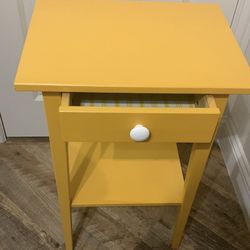 Mustard Yellow Side Table 