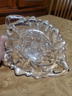 Cristal plate decoration