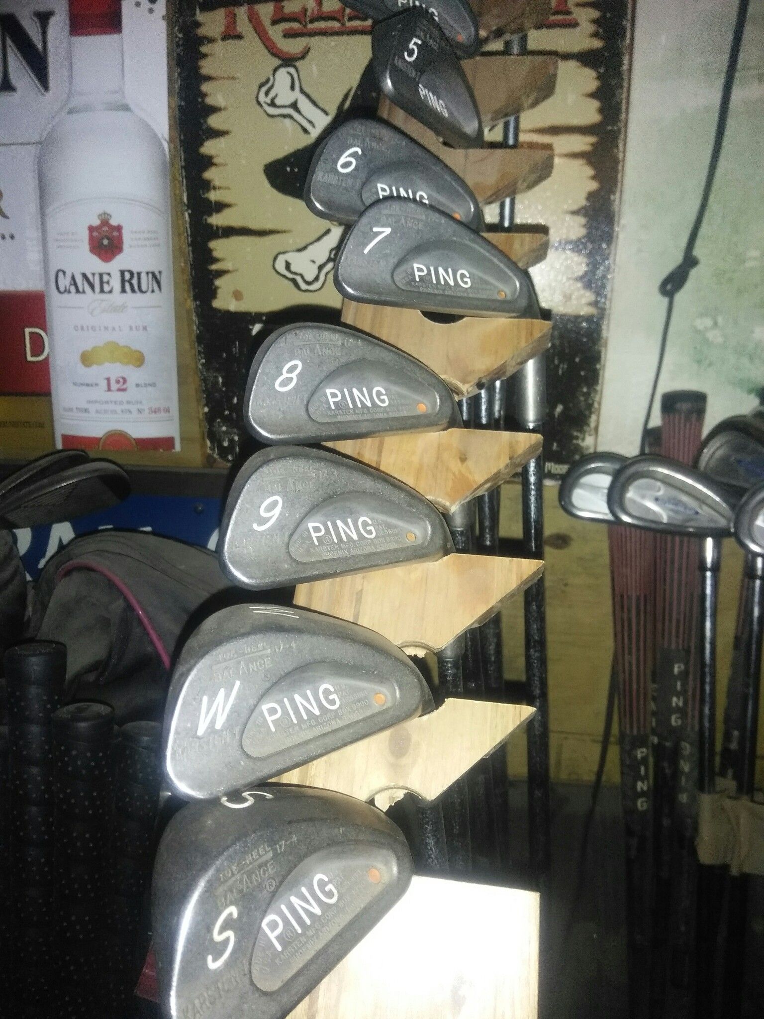Set of ping golf irons