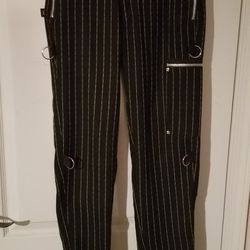 $40 Sz 28 Punk Pants Pinstriped Dogpile