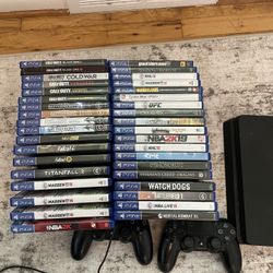 PlayStation 4. 1tb Pro   Used With 40 Games 