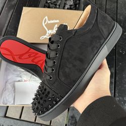 Black Suede Red Bottoms Suela Roja 