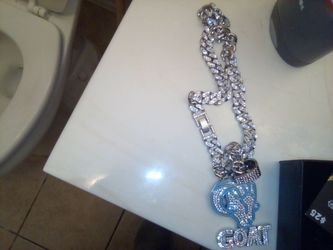 Stainless steel bling necklace new
