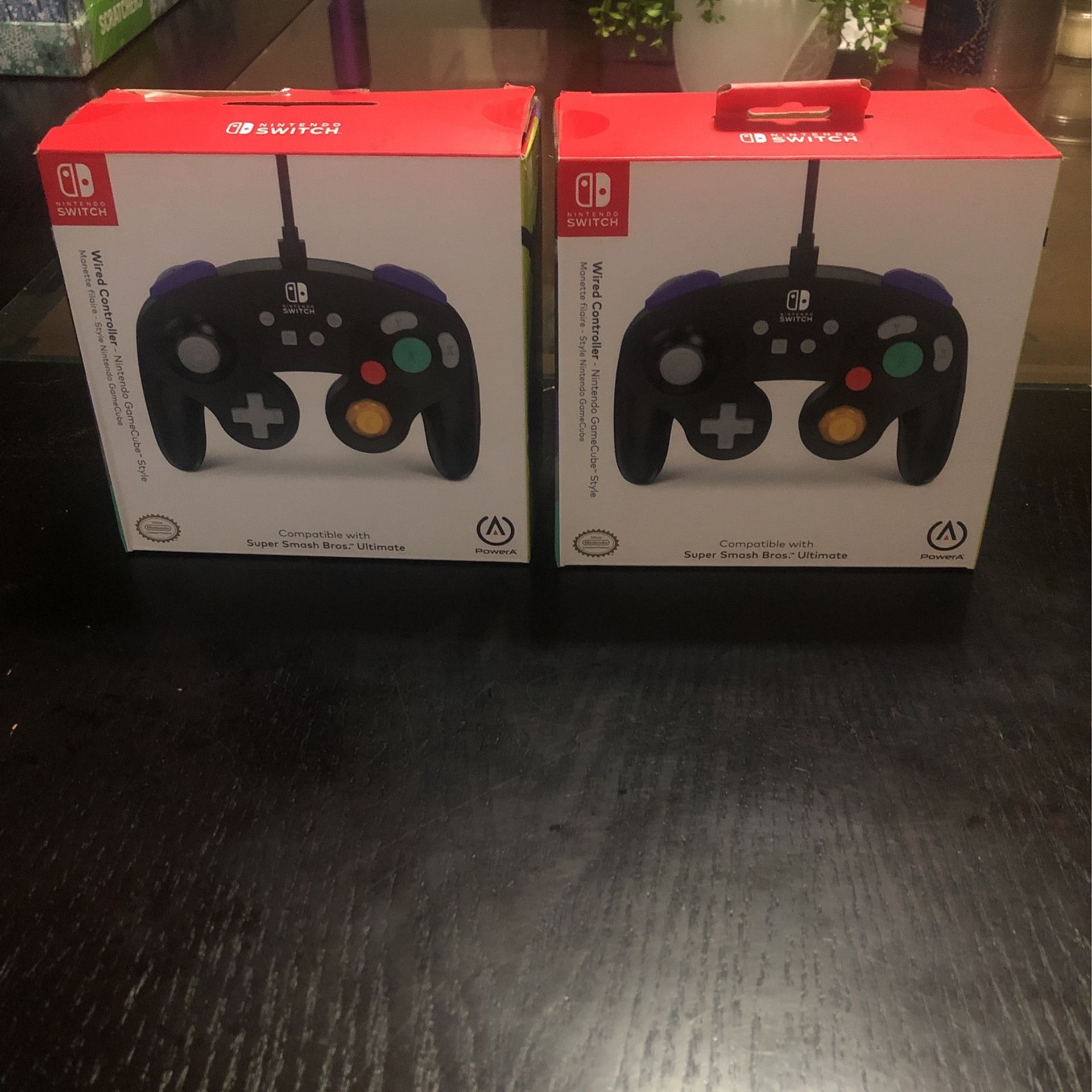 Black Nintendo Switch Game Cube Controllers