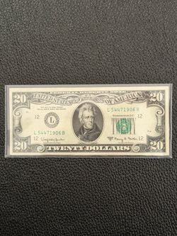 1963 A 20$ Bill Pristine Grade-able Condition Uncirculated