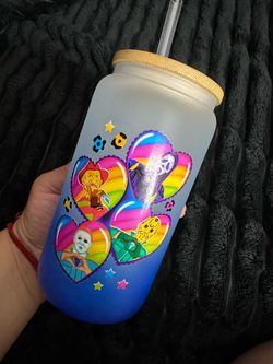 Cute cup LisaFrank inspired