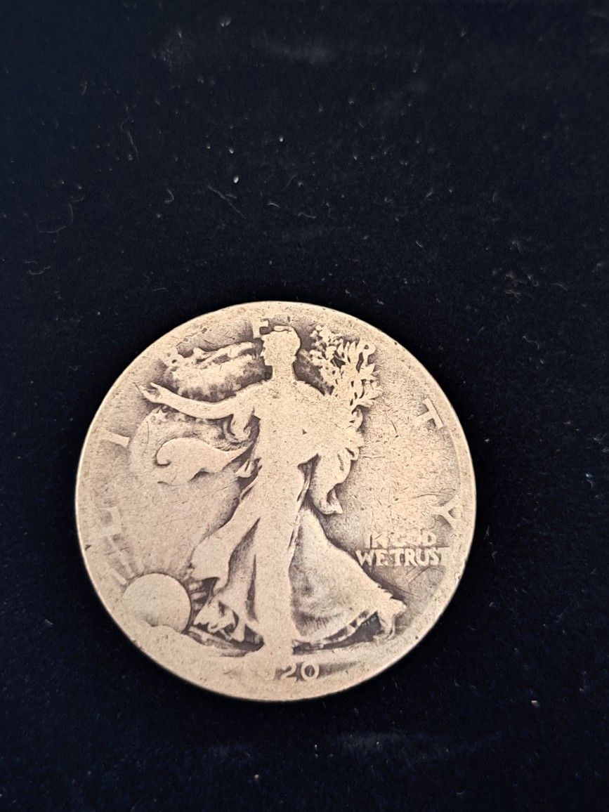 1920 d Walking Liberty Half Dollar AG3