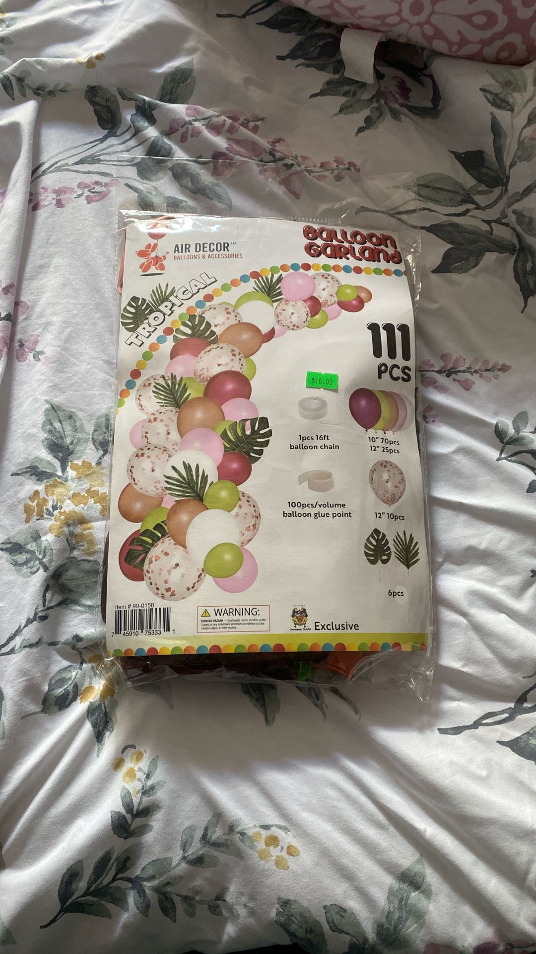 Tropical Balloon Garland