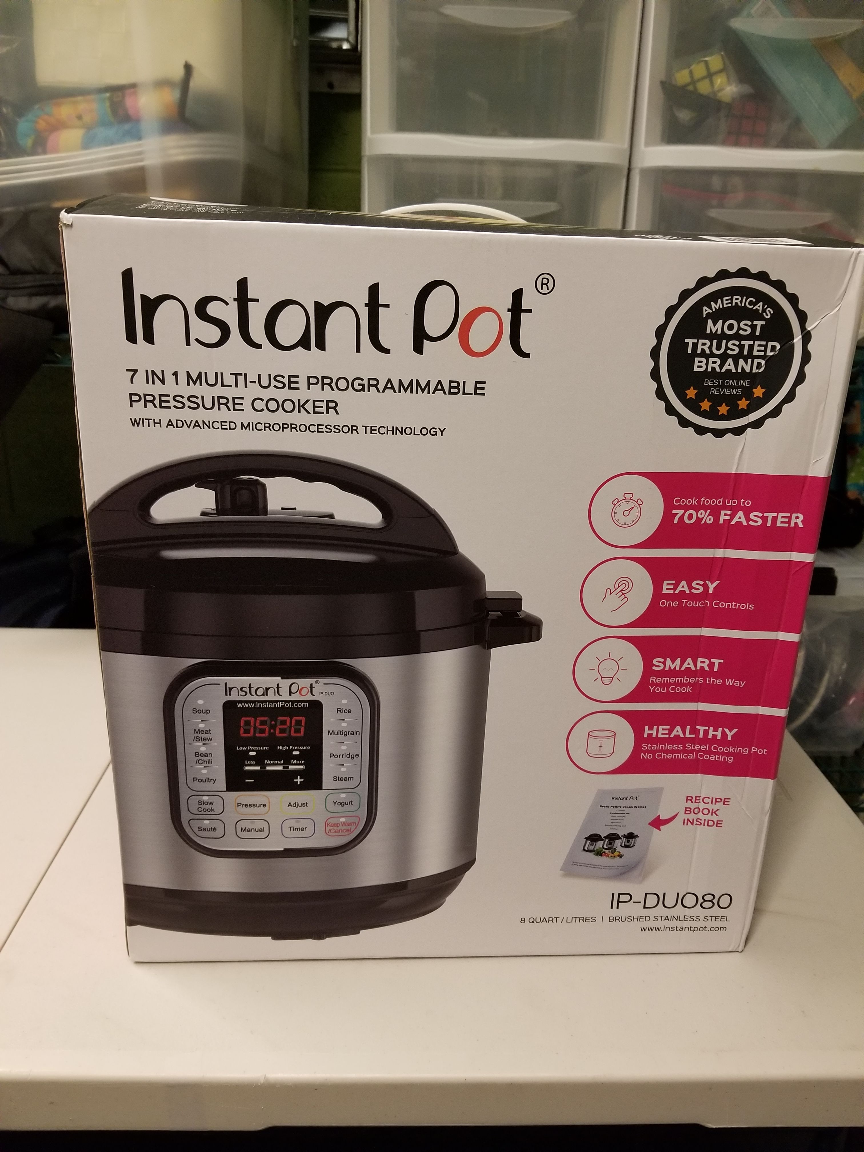 Instant Pot DUO80 8 Qt 7-in-1 Multi- Use Programmable Pressure