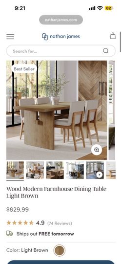 Nthan James dinning table ONLY