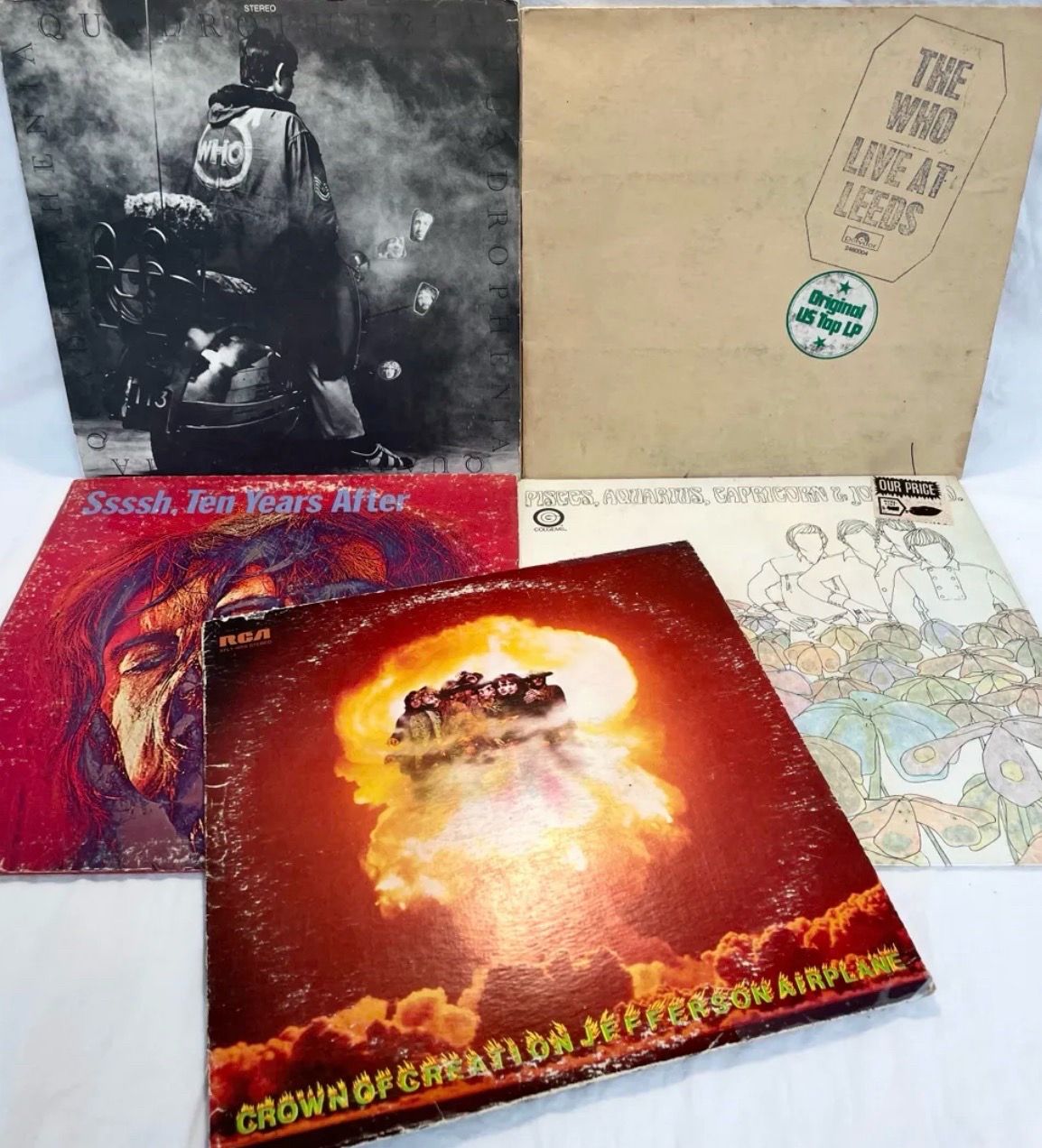 Vintage Rock The Who, Jefferson Airplane