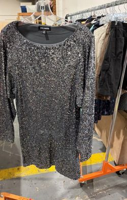 Steve Madden Sequin Long Sleeve Dress Size S