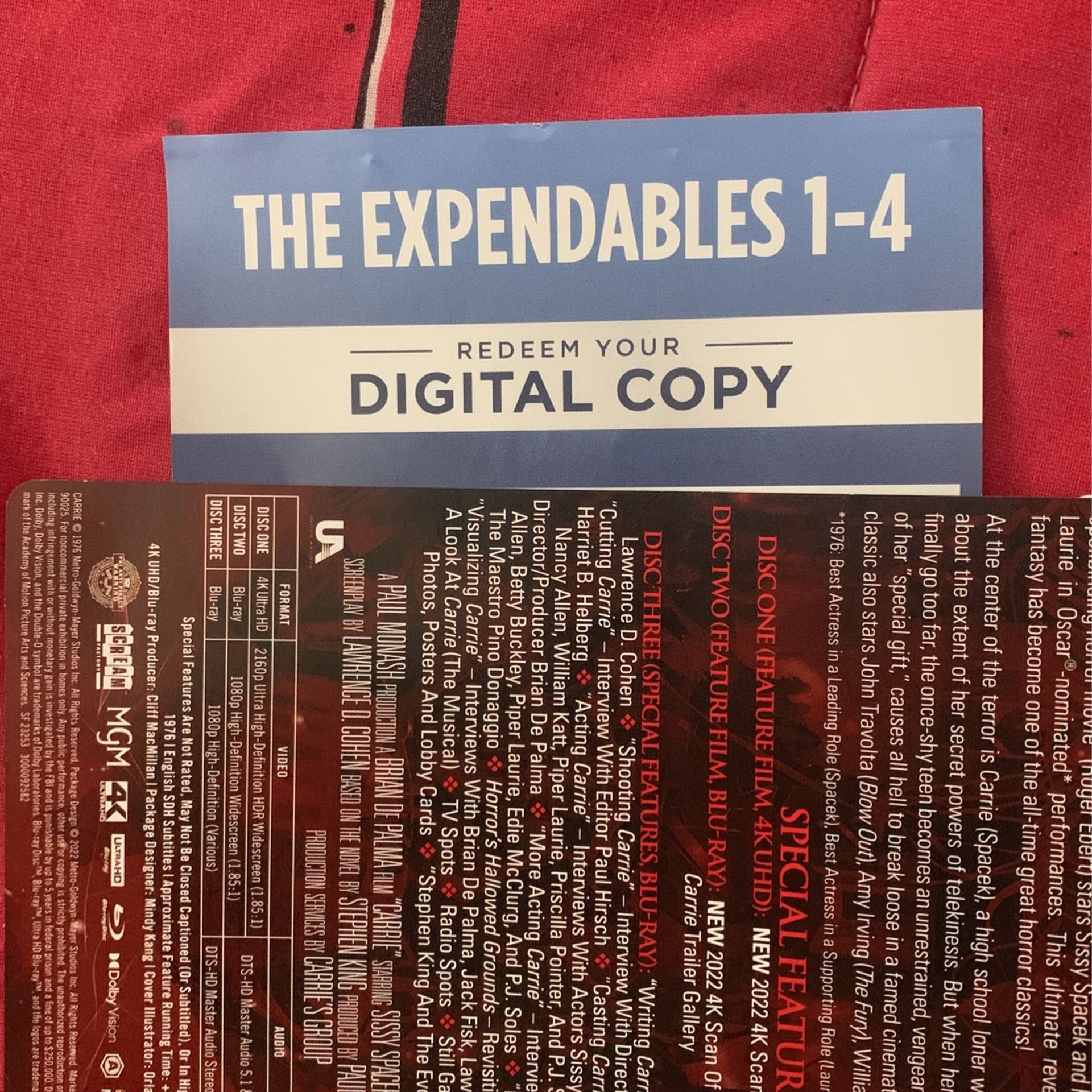 The Expendables 1-4 Digital Codes/copy’s Only