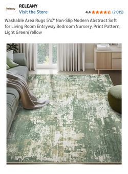 Washable Area Rugs 5'x7 Brand new