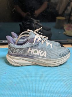 HOKA One One Challenger ATR 7 Men's Blue/Gray/White Low Top Lace Up Size 10D