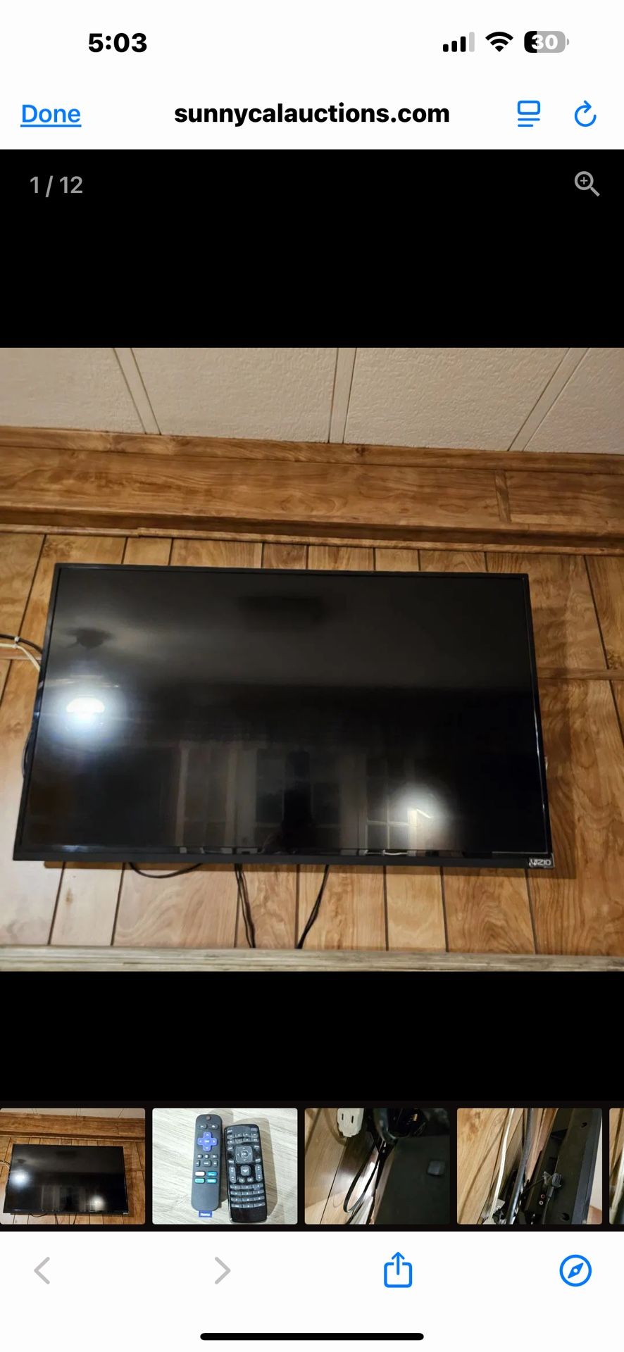 40 Inch Vizio Tv. $100