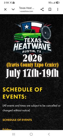 Car Show In Austin Heat Wave