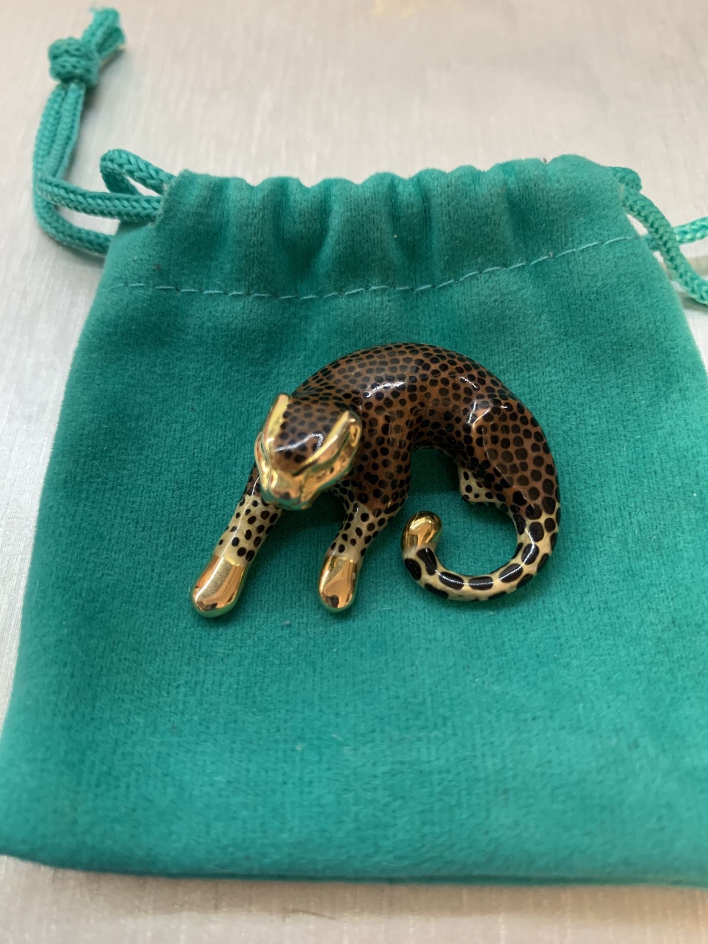 14kt Yellow Gold Cheetah Pendant