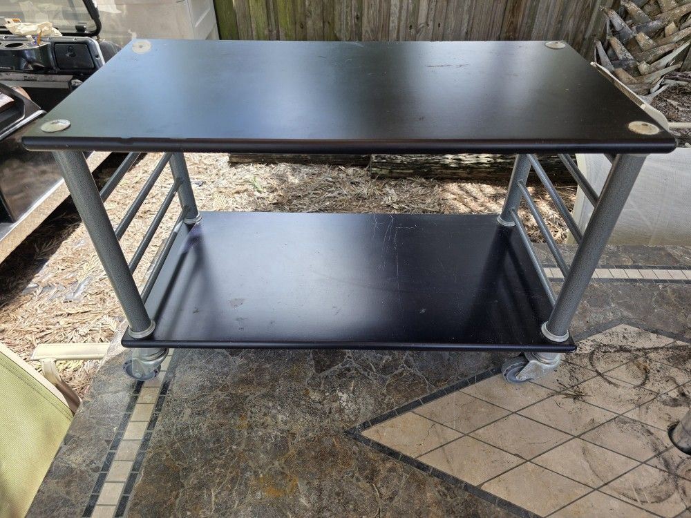 CART / TABLE / STORAGE RACK TABLE ROLLING SHELF CART