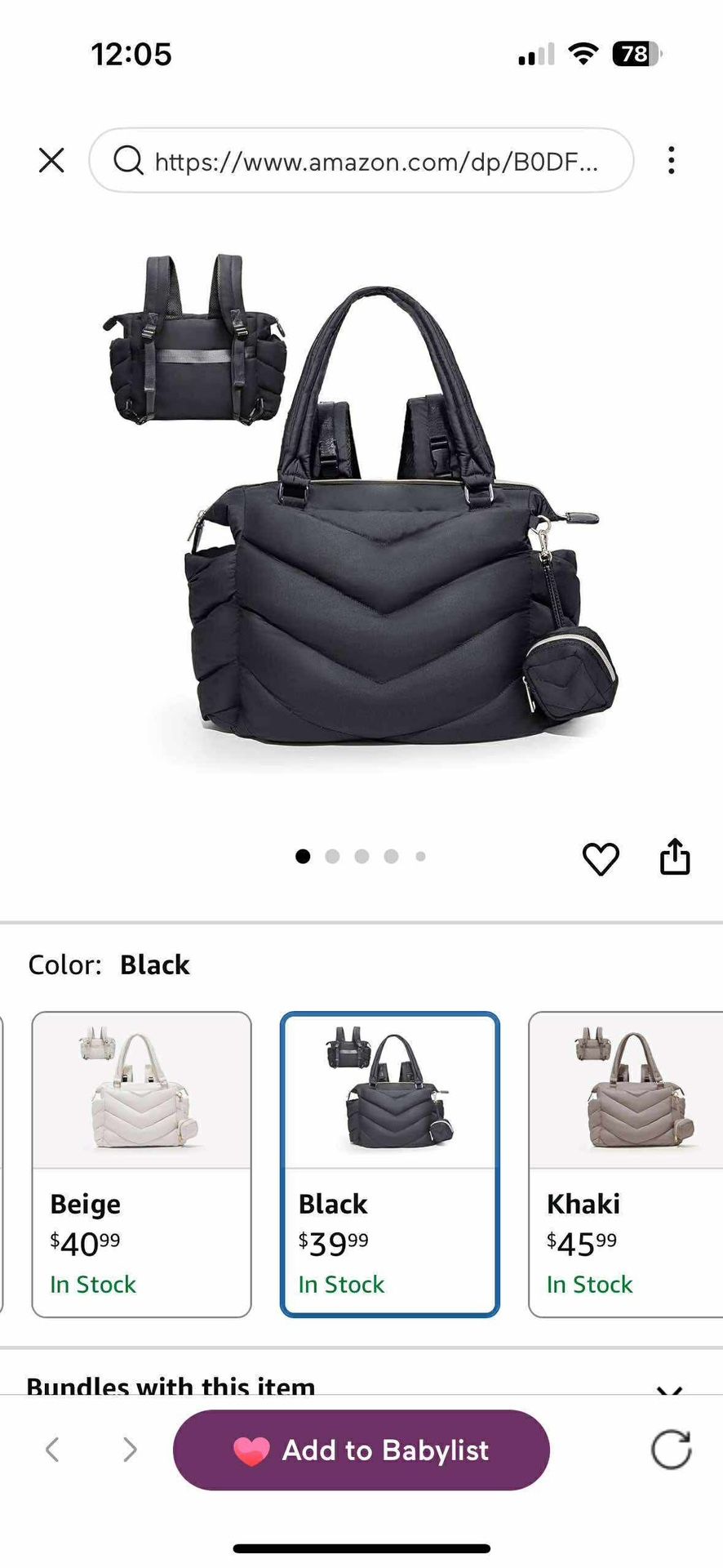 Brand New Diaper Bag