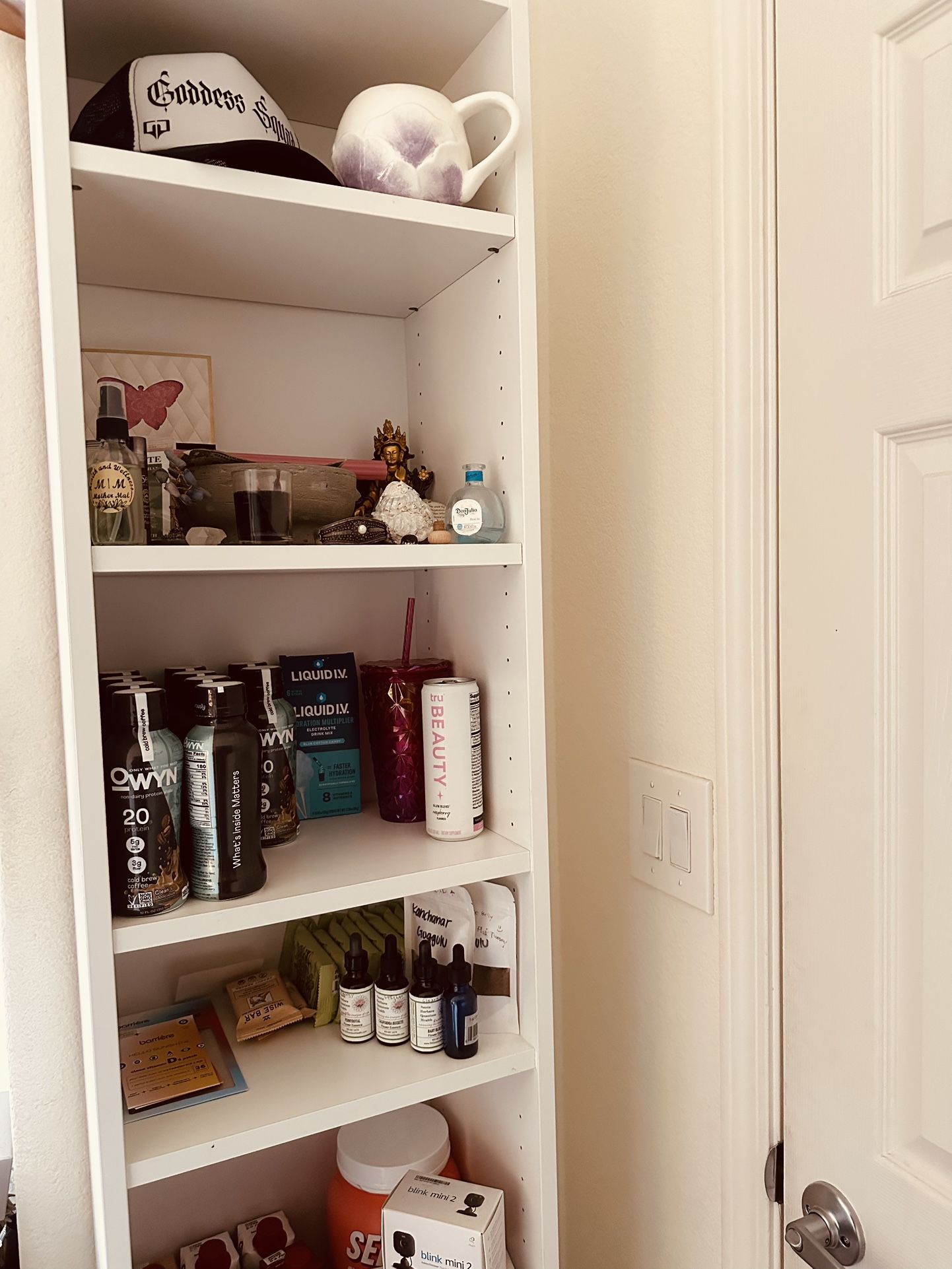 Set Of Two Wood Bookshelves 6 Tier