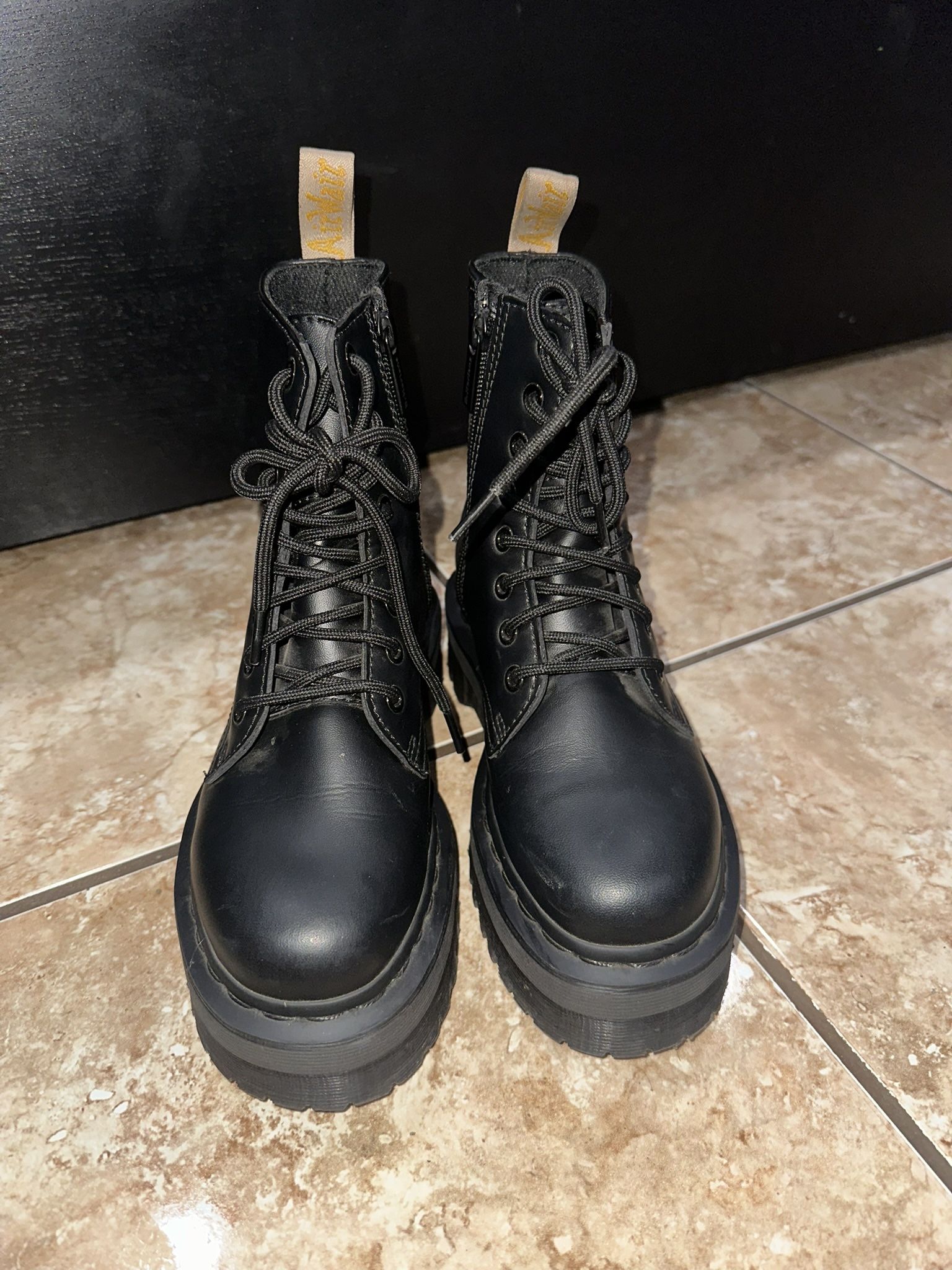 Black Platforms Vegan Boots