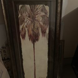 Framed  Art/ Palm Tree/Rectangular/Tropical