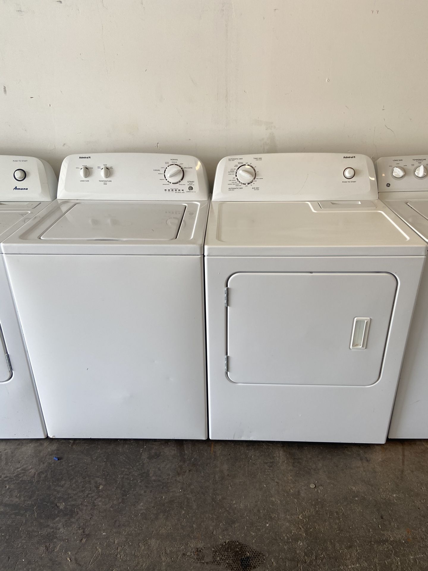 Admiral Washer And Dryer Set