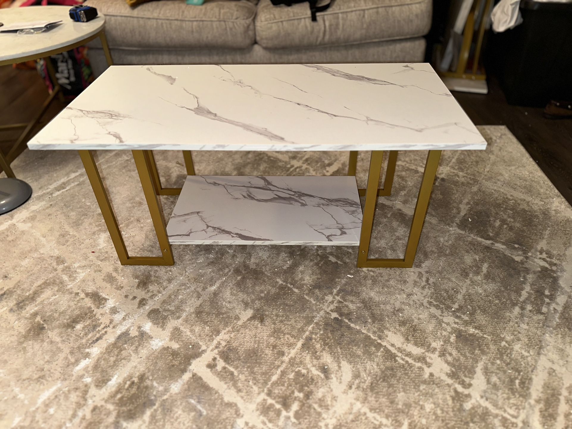 Christmas Sale: the 3-Piece Faux Marble Living Room Set