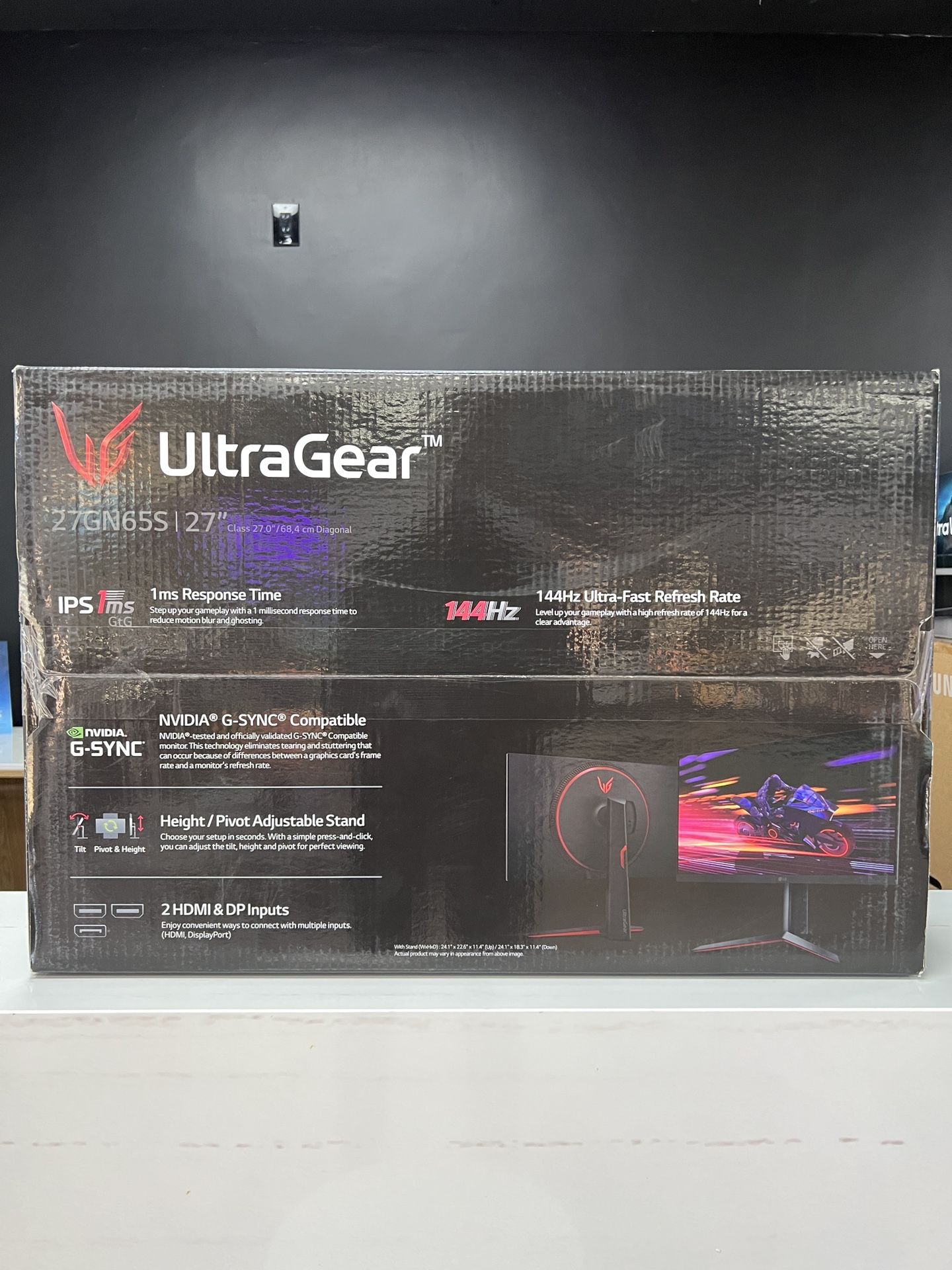 LG Ultragear 27” Gaming Monitor (27GN65S)