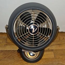 Vornado VFAN Petite Alchemy Small Fan 3 Speeds Metal Circulator Cooling Airflow
