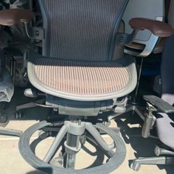 Herman Miller Aeron B Drafting Stool Office Chair Fully Loaded  w/ New  Lumbar Back Support 