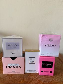 Designer Perfume Bundle – Dior, Chanel, Versace, Prada, Valentino