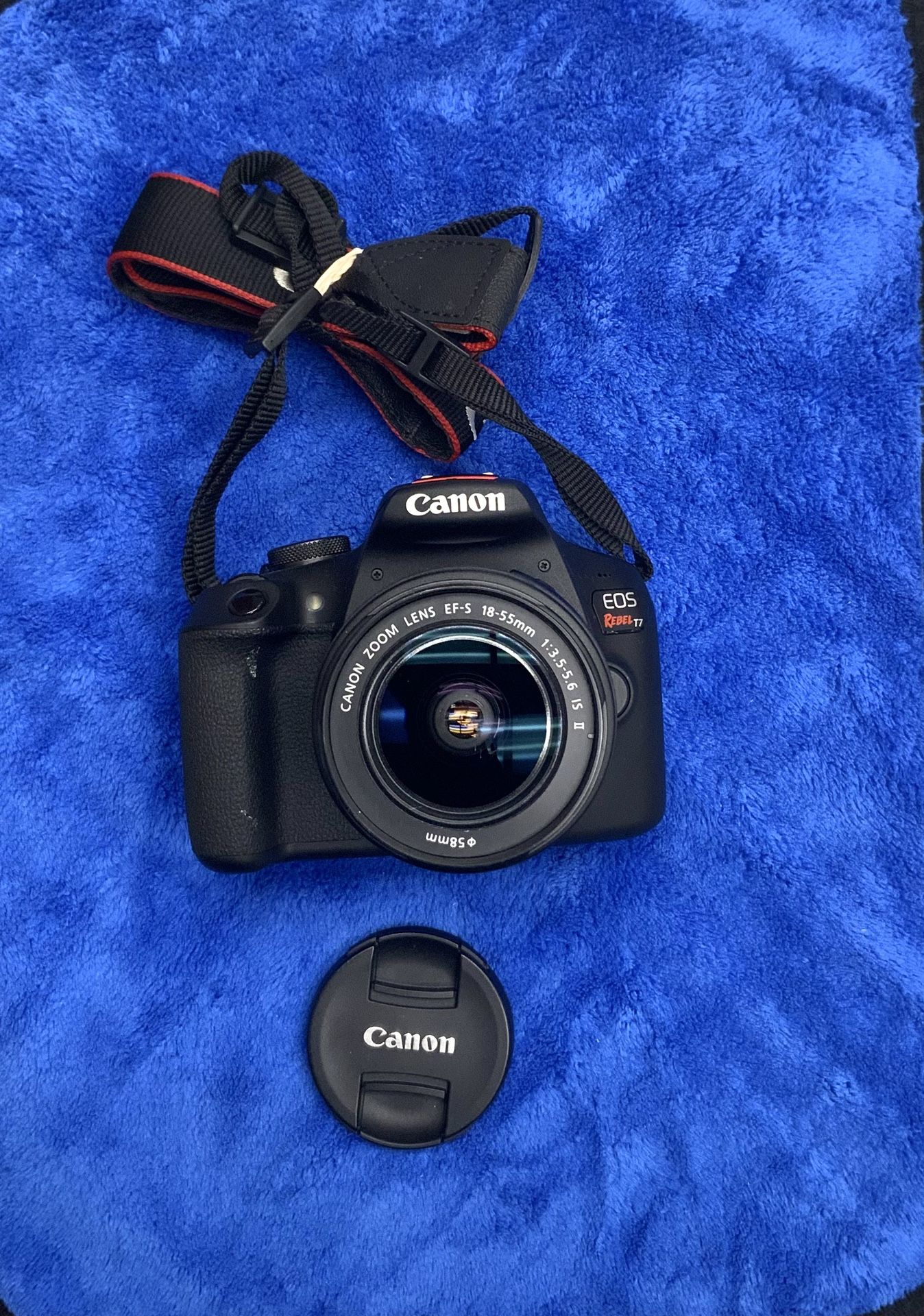Canon EOS Rebel T7 Camera Cam Lens EFS 18-55mm 1:3.5-5.6 IS II Image Stabilizer Zoom Autofocus DSLR Record Video Photo Photography Vlog Outdoor Travel