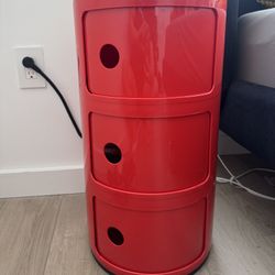 2x Kartell Componibili Classic (Red)