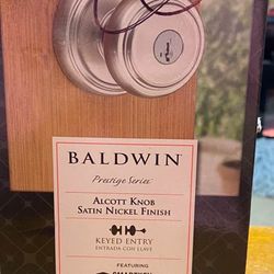 Baldwin Door Knob Featuring SmartKey Security