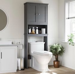 Grey Over the Toilet Cabinet - JF250